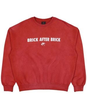 Nike X Bike Air X Nigel Sylvester Fleece-Texture Sweatshirt - Red