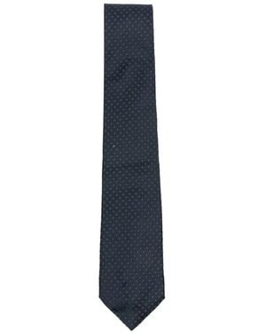 Dell'Oglio Martin Patterned Tie - Blue