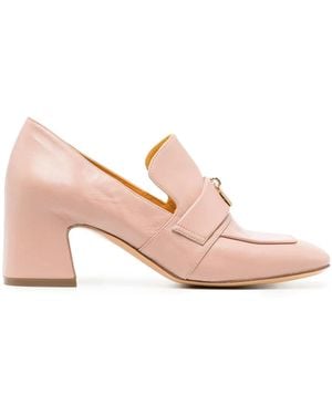 Madison Maison Lock 55Mm Leather Court Shoes - Pink