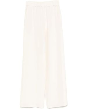 Max Mara Elasticated-waist trousers - Blanco