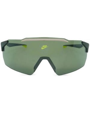 Nike Limitless Shield Geometric-Frame Sunglasses - Green