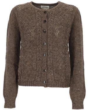 Antik Batik Mireille Cable-Knit Cardigan - Brown