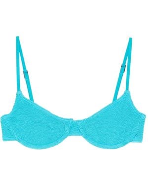 Bondeye Strukturiertes Gracie Bikinioberteil - Blau