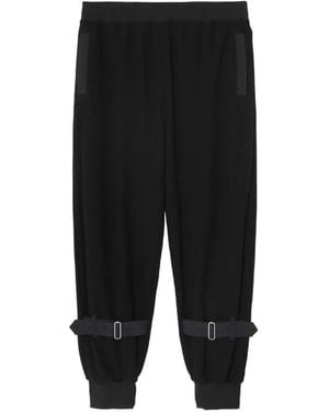 Undercover Buckle-Detail Track Trousers - Black