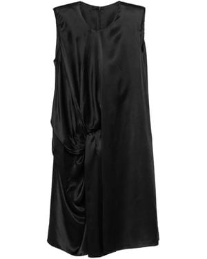 JNBY Twisted Matte-Silk Dress - Black