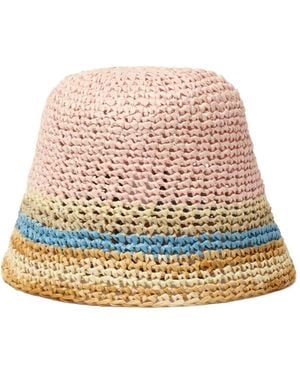 Fabiana Filippi Striped Hat - Natural