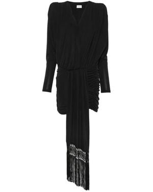 ANDAMANE Dalia Ruched Mini Dress - Black