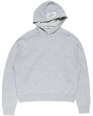 Acne Studios Knitted Long-Sleeve Hoodie - Grey