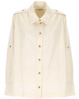 JOSEPH Blouse Met Knopen - Naturel