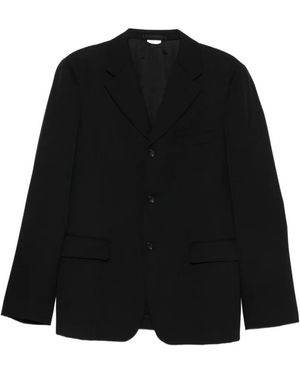 Comme des Garçons Notched-Lapels Single-Breasted Blazer - Black