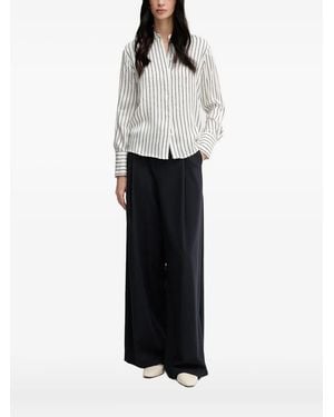 Pedro Del Hierro Madrid Camicia A Righe - Bianco