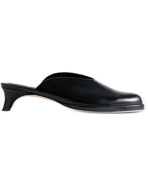 BY FAR Mules Baby En Cuir Verni - Black