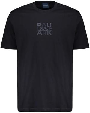 Paul & Shark Logo-Embroidered Short-Sleeve T-Shirt - Black