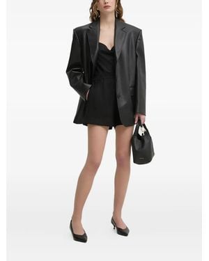 IVY & OAK Frayed-Edge Shorts - Black