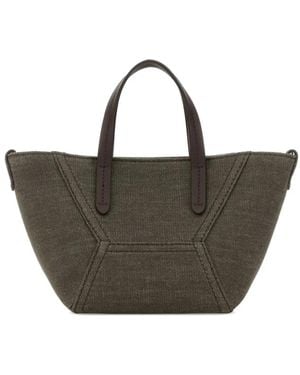Brunello Cucinelli Top Handle Tote Bag - Green