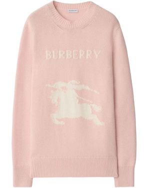 Burberry Ekd Pullover Mit Rundem Ausschnitt - Pink