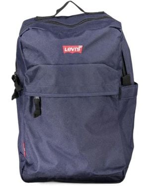 Levi's Logo-Patch Backpack - Blue