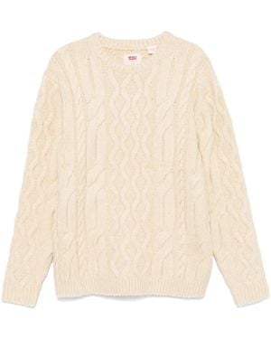 Levi's ケーブルニット セーター - ナチュラル