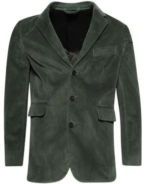 Bode Blazer Met Ribfluwelen-Effect - Groen