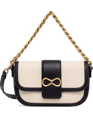 Twinset Chain-Link Satchel Bag - Metallic