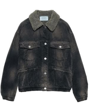 Prada Corduroy Jacket - Black