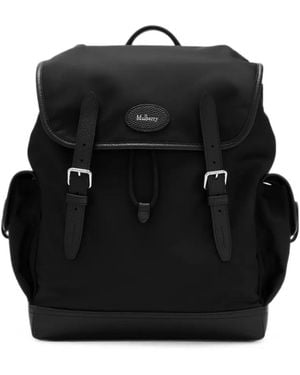 Mulberry Heritage Buckle-Fastening Backpack - Black