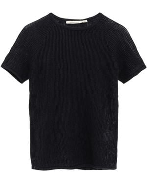 Paloma Wool Geribbeld T-Shirt - Zwart