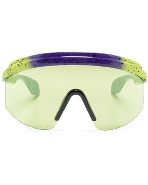 Gucci Oversize-Frame Logo-Embossed Sunglasses - Blue