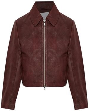 Samsøe & Samsøe Sashiva Leather Jacket - Brown
