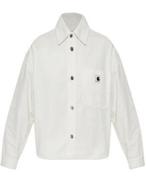 Carhartt Patch-Pocket Buttoned Shirt - White