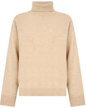 Moorer Roll-Neck Jumper - Natural