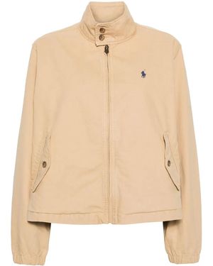 Polo Ralph Lauren Neutral Polo Pony Canvas Jacket - Natural