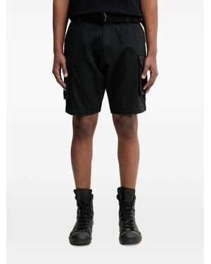 Alpha Industries Belted Cargo Shorts - Black