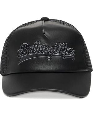 A Bathing Ape Logo-Detail Baseball Cap - Black