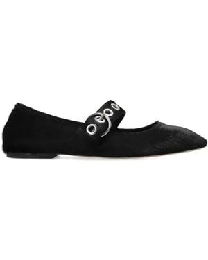 Aeyde Eyelet Uma Flat Court Shoes - White