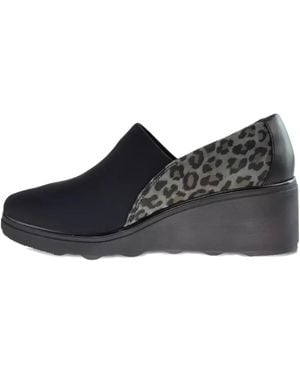 Clarks Sandalen Met Luipaardprint - Zwart