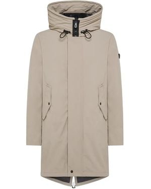 Peuterey Parka con capucha y cordones - Gris
