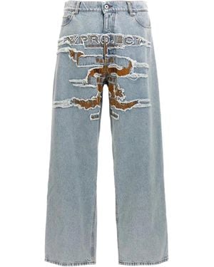 Y. Project Evergreen Jeans Met Wijde Pijpen - Blauw