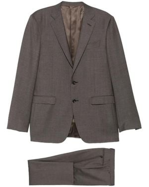 Canali Single-Breasted Wool Suit - Grey