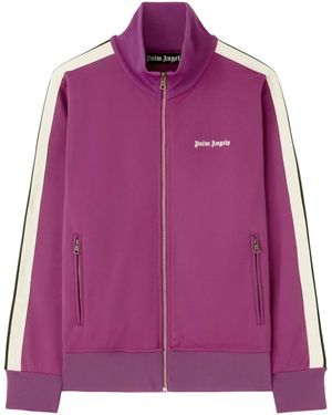 Palm Angels Logo-Print Track Jacket - Purple