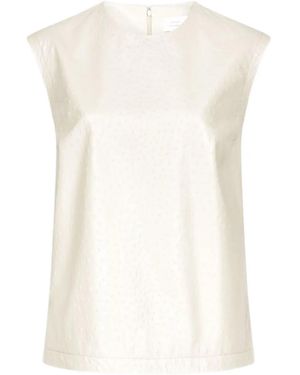 Loulou de Saison Top Fiza con cremallera - Blanco