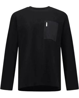 Laminar Pocket-Detail Long-Sleeve T-Shirt - Black