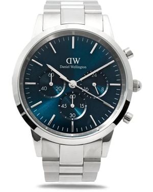 Daniel Wellington アイコニック リンク クロノグラフ 42mm - ブルー