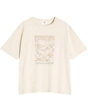 Maison Kitsuné Cotton T-Shirt - Natural