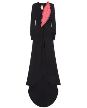 Valentino Garavani Cady Couture Abendkleid Mit Stickerei - Weiß