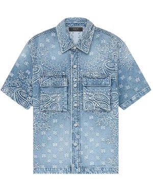 Amiri Short-Sleeve Shirt - Blue