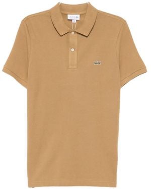 Lacoste Logo-embroidered Polo Shirt - Natural