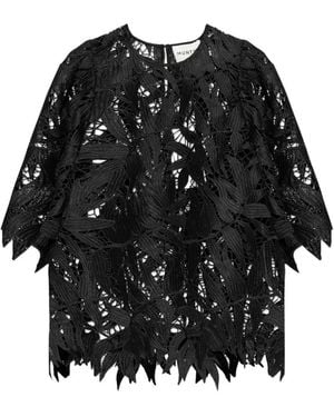 Munthe Bubble Lace Blouse - Black