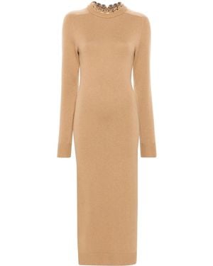 Rabanne Kleid Mit Kettendetail - Natur
