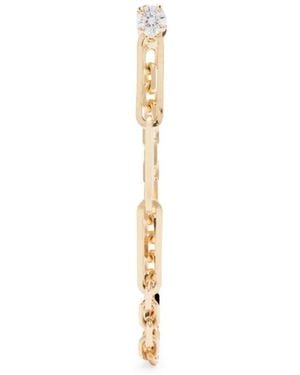 Yvonne Léon 18K Diamond Solitaire Chain Diamond Drop Earring - White